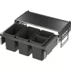 VS ENVI Space hulladékgyűjtő KB 900 mm 2 x 10 Liter/2 x 22 Liter lávaszürke