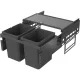 VS ENVI Space S hulladékgyűjtő KB 600 mm 2 x 15.5 L lávaszürke