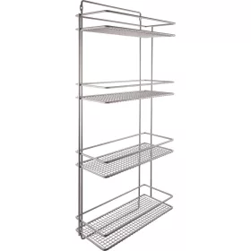 VS takarítószertartó 395 x 922 x 175 mm acéldrót ezüst