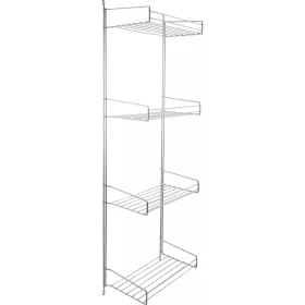   VS tisztítóeszköz tartó 274 x 858 x 165 mm acéldrót ezüst