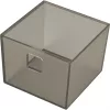 NINKA BANIO tároló 1-szeres műanyag szürke áttetsző 84 x 84 mm