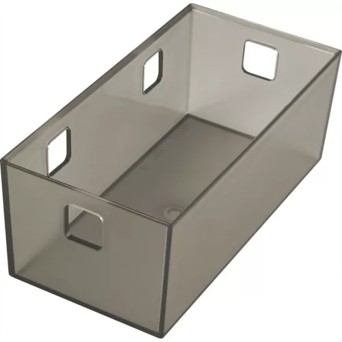 NINKA BANIO tároló 2-szeres műanyag szürke áttetsző 164 x 84 mm