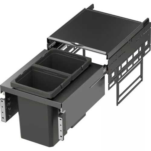 VS ENVI Space hulladékgyűjtő KB 400 mm 2 x 10 Liter lávaszürke
