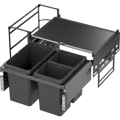 VS ENVI Water hulladékgyűjtő KB 800 mm 2 x 10/1 x 22 L lávaszürke