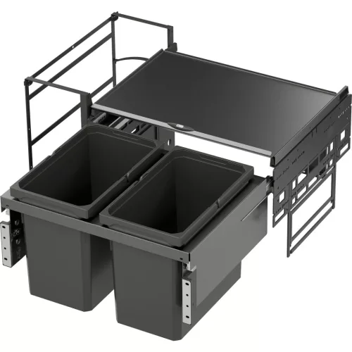 VS ENVI Water hulladékgyűjtő KB 800 mm 2 x 22 L lávaszürke