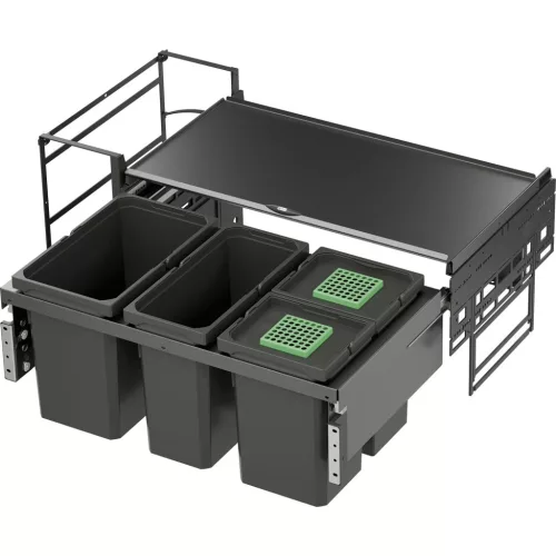VS ENVI Water hulladékgyűjtő KB 1000 mm 1 x 22/1 x 16/2 x 10 L lávaszürke