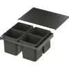 VS ENVI Flex XS-256 hulladékgyűjtő KB 600 mm 4 x 7 Liter láva