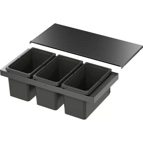 VS ENVI Flex XS-256 hulladékgyűjtő KB 900 mm 3 x 16 Liter láva