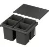 VS ENVI Flex hulladékgyűjtő KB 600 mm 4 x 10 Liter láva