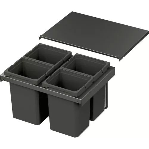 VS ENVI Flex hulladékgyűjtő KB 600 mm 4 x 10 Liter láva