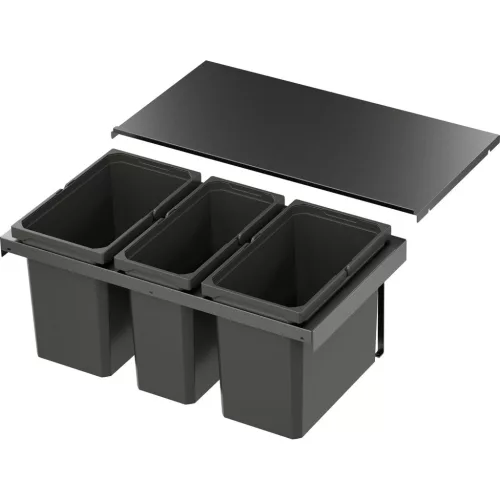 VS ENVI Flex hulladékgyűjtő KB 800 mm 2 x 22/1 x 16 Liter láva