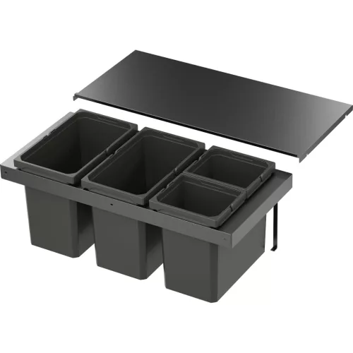 VS ENVI Flex hulladékgyűjtő KB 900 mm 2 x 22/2 x 10 Liter láva