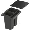 VS ENVI Flex Pro hulladékgyűjtő KB 400 mm 2 x 12.5 Liter láva
