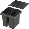 VS ENVI Flex Pro hulladékgyűjtő KB 450 mm 2 x 21 Liter láva