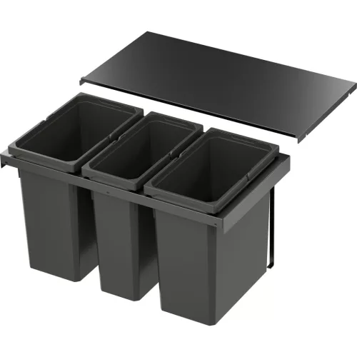 VS ENVI Flex Pro hulladékgyűjtő KB 800 mm 2 x 28/1 x 21 Liter láva