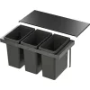 VS ENVI Flex Pro hulladékgyűjtő KB 900 mm 3 x 28 Liter láva
