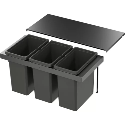 VS ENVI Flex Pro hulladékgyűjtő KB 900 mm 3 x 28 Liter láva