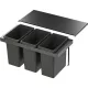 VS ENVI Flex Pro hulladékgyűjtő KB 900 mm 3 x 28 Liter láva