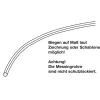 Korlátcső ? 38 mm hossz 2000 mm matt csiszolt nemesacél