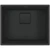 SOLIDO aláépíthető mosogató Kubus KNG 110-52 húzógombos black edition