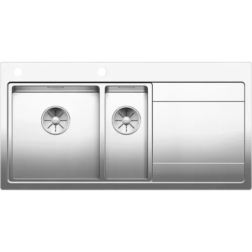 BLANCO 2D-mosogató Divion III 6 S-IF nemesacél csepegtető jobboldalt