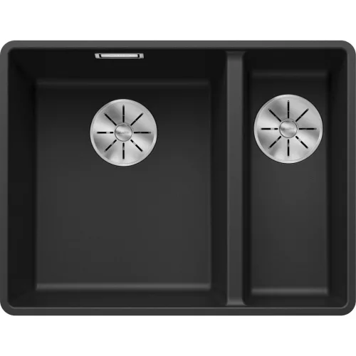 BLANCO szintbe építhető mosogató Subline 340/160-F fekete