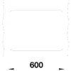 BLANCO szintbe építhető mosogató Subline 340/160-F fekete