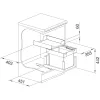 BLANCO hulladékgyűjtő Select II 40/1 Combi KB 600 mm