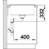 BLANCO beép.mos. Zia 45 S Compact lágyfehér távműködtetéssel megford.