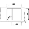 BLANCO beép.mosogató Zia 40 S lágyfehérmegford.