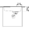 BLANCO 2D-mosogató Oovalon 700-IF 756 x 430 mm Mystic Black