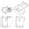 SOLIDO beépíthető mosogató alveus Basic 150 78 x 435 cm 18/10 megfordítható