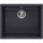 SOLIDO 2D mosogató Amsterdam 50 560 x 460 mm tiszta fekete