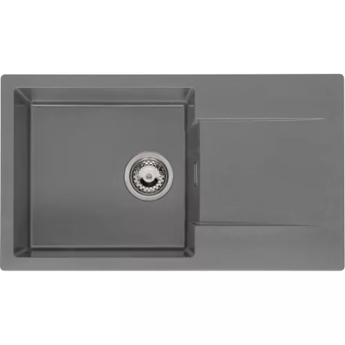SOLIDO beépíthető mosogató Amsterdam 43760 x 435mmmegfordíthatószürke silvery