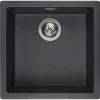 SOLIDO 2D mosogató Amsterdam 50 560 x 460 mm Black Silvery