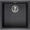 SOLIDO 2D mosogató Amsterdam 50 560 x 460 mm Black Silvery