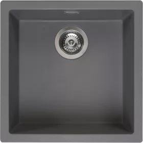 SOLIDO 2D mosogató Amsterdam 50 560 x 460 mm Grey Silvery