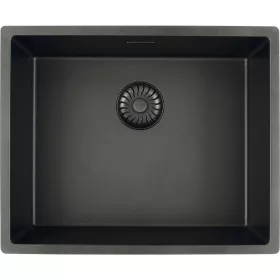   SOLIDO szintbe építhető mosogató CAGRPP50BK-FL Black Line fekete
