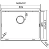 SOLIDO 3D-mosogató CAPP55R10 nemesacél