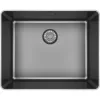 SOLIDO szintbe építhető mosogató CAPPSR50R20GM Slim Frame rozsdamentes-antracit