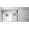 SOLIDO 2D mosogató Pure QC 60 nemesacél csepegtető jobb QuickClose szelep