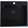 SOLIDO beépíthető mosogató CAQPP50KR10BK-EB 540 x 500 mm fekete
