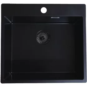   SOLIDO beépíthető mosogató CAQPP50KR10BK-EB 540 x 500 mm fekete