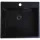 SOLIDO beépíthető mosogató CAQPP50KR10BK-EB 540 x 500 mm fekete