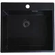 SOLIDO beépíthető mosogató CAQPP50KR10BK-EB 540 x 500 mm fekete
