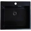 SOLIDO beépíthető mosogató CAQPP50KR10BK-EB 540 x 500 mm fekete