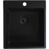 SOLIDO beépíthető mosogató CAQPP40KR10BK-EB 440 x 500 mm fekete