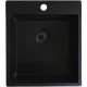 SOLIDO beépíthető mosogató CAQPP40KR10BK-EB 440 x 500 mm fekete