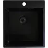 SOLIDO beépíthető mosogató CAQPP40KR10BK-EB 440 x 500 mm fekete