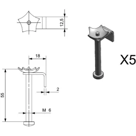 REGINOX rögzítő bilincsek Z1205